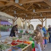 French local market in the Dordogne