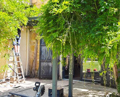 Building the Fontalbe pergola
