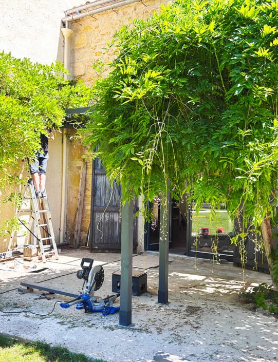 Building the Fontalbe pergola