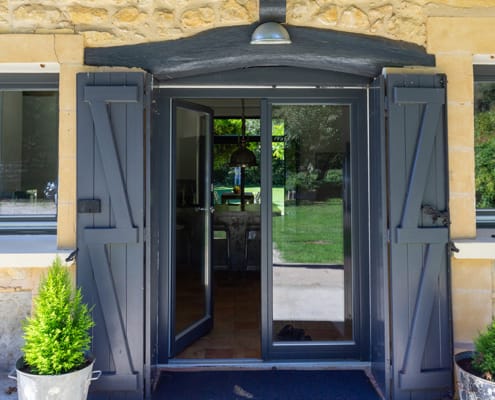 The main entrance to the Dordogne gite