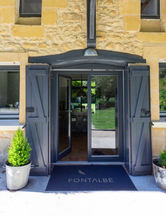 The main entrance to the Dordogne gite