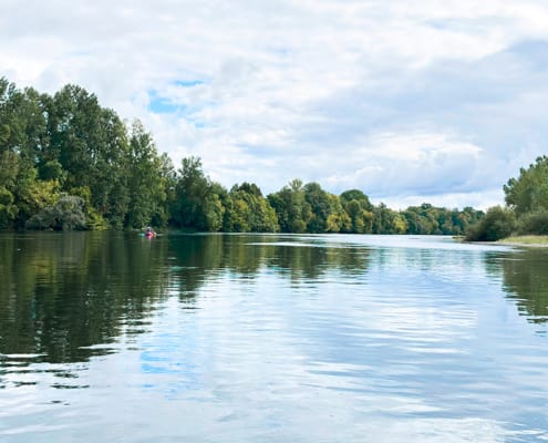 Canoeing on the Dordogne river